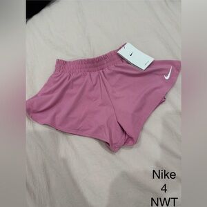 Nike Girls Mauve Pink Athletic Running Shorts